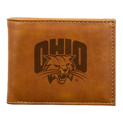 Brown Ohio Bobcats Billfold Wallet