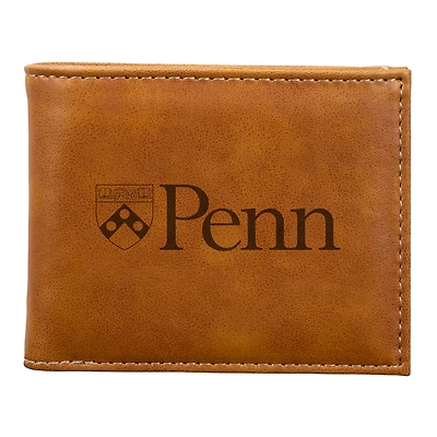 Brown Pennsylvania Quakers Billfold Wallet