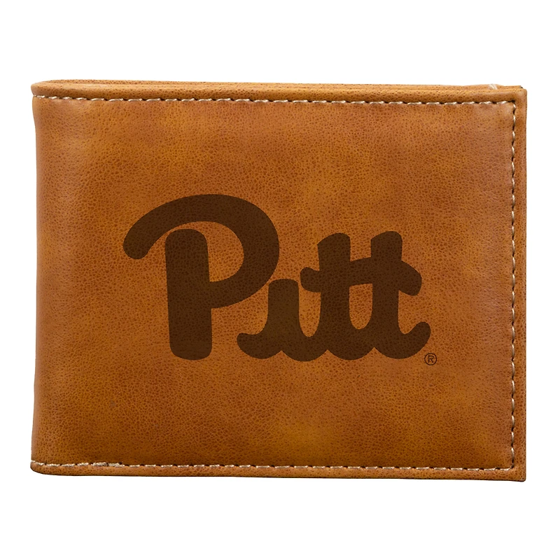 Brown Pitt Panthers Billfold Wallet