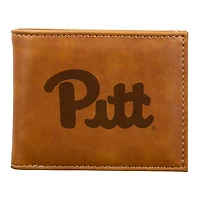 Brown Pitt Panthers Billfold Wallet