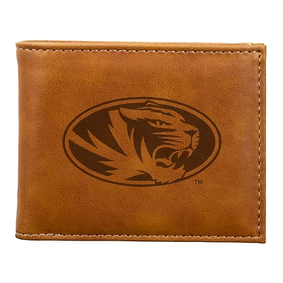 Brown Missouri Tigers Billfold Wallet