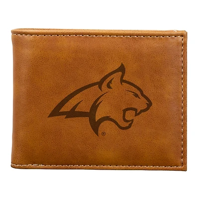 Brown Montana State Bobcats Billfold Wallet