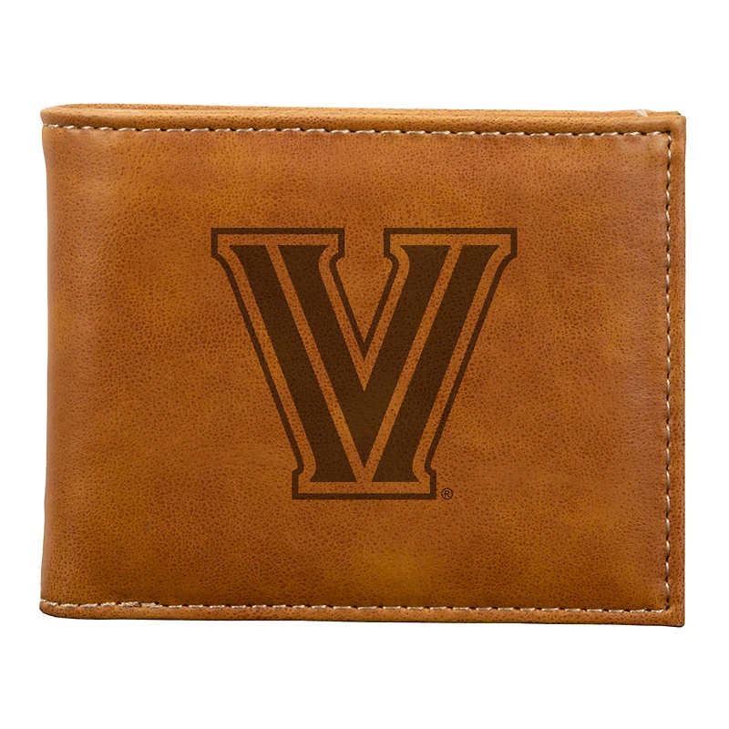 Brown Villanova Wildcats Billfold Wallet