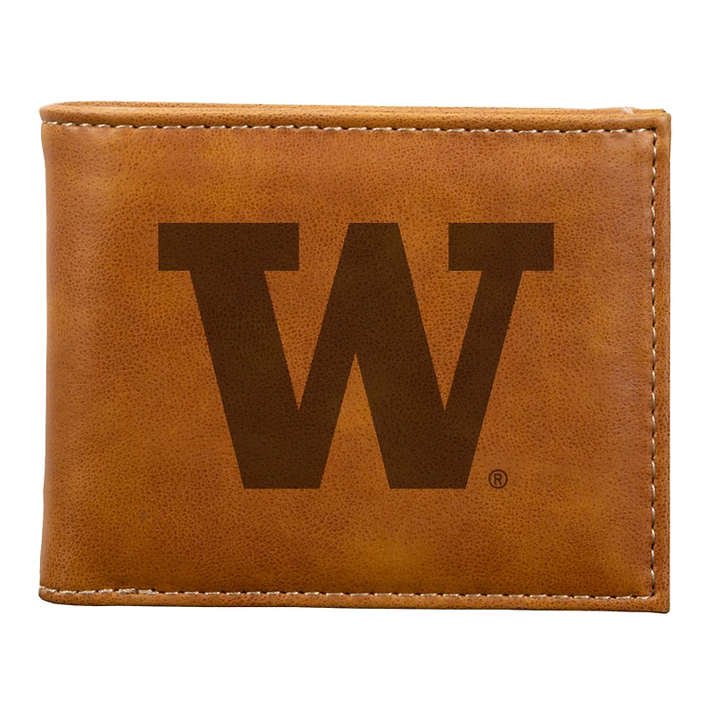 Brown Washington Huskies Billfold Wallet