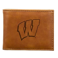 Brown Wisconsin Badgers Billfold Wallet