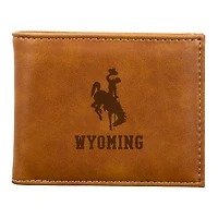 Brown Wyoming Cowboys Billfold Wallet