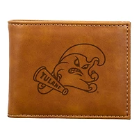 Brown Tulane Green Wave Billfold Wallet