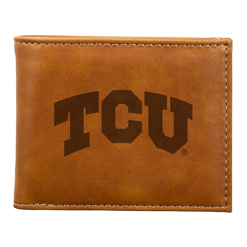 Brown TCU Horned Frogs Billfold Wallet