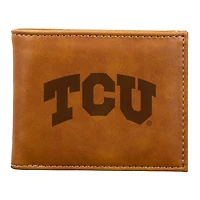 Brown TCU Horned Frogs Billfold Wallet