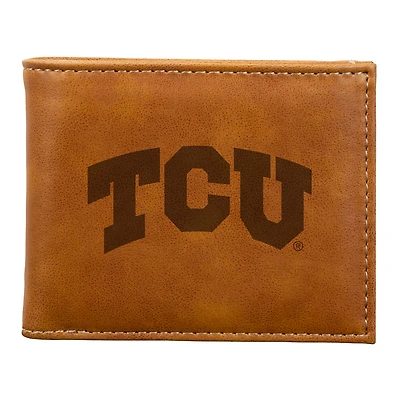 Brown TCU Horned Frogs Billfold Wallet