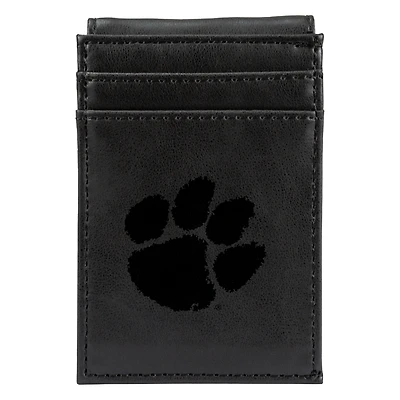 Black Clemson Tigers Front Pocket Wallet