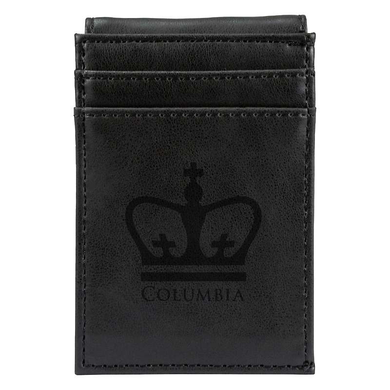 Black Columbia University Front Pocket Wallet
