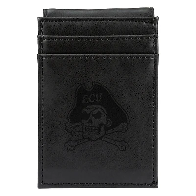 Black ECU Pirates Front Pocket Wallet