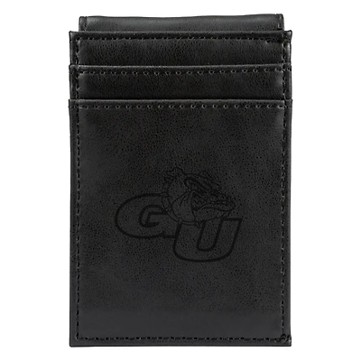 Black Gonzaga Bulldogs Front Pocket Wallet