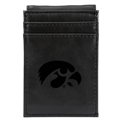 Black Iowa Hawkeyes Front Pocket Wallet