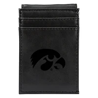 Black Iowa Hawkeyes Front Pocket Wallet