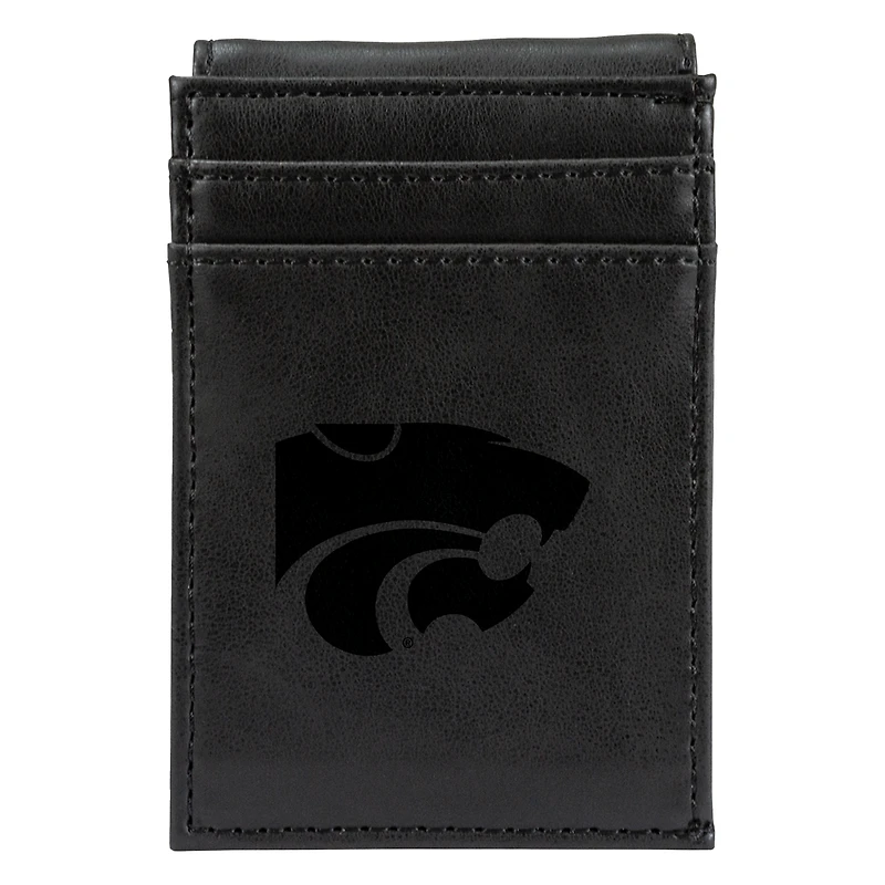 Black Kansas State Wildcats Front Pocket Wallet