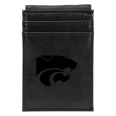 Black Kansas State Wildcats Front Pocket Wallet