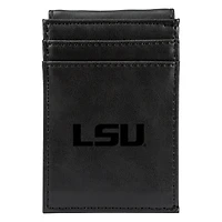 Black LSU Tigers Front Pocket Wallet