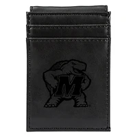 Black Maryland Terrapins Front Pocket Wallet