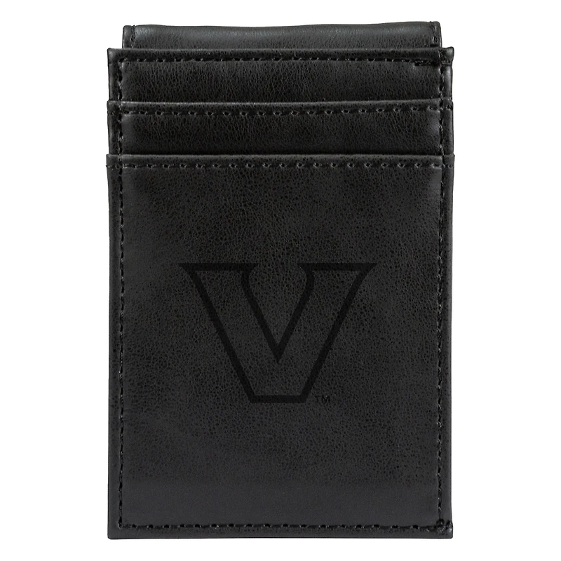 Black Vanderbilt Commodores Front Pocket Wallet