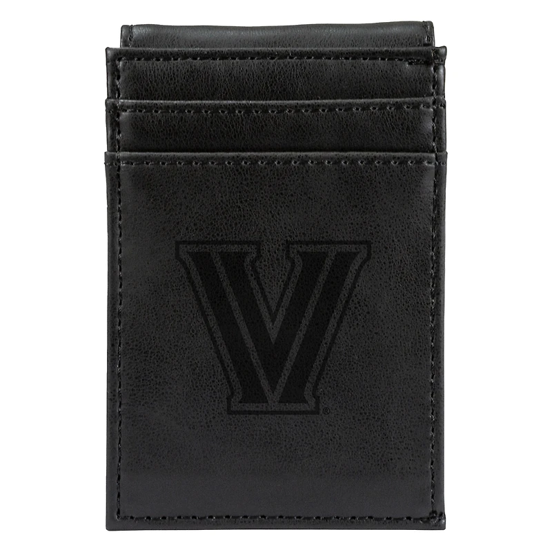 Black Villanova Wildcats Front Pocket Wallet