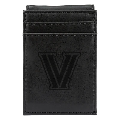 Black Villanova Wildcats Front Pocket Wallet