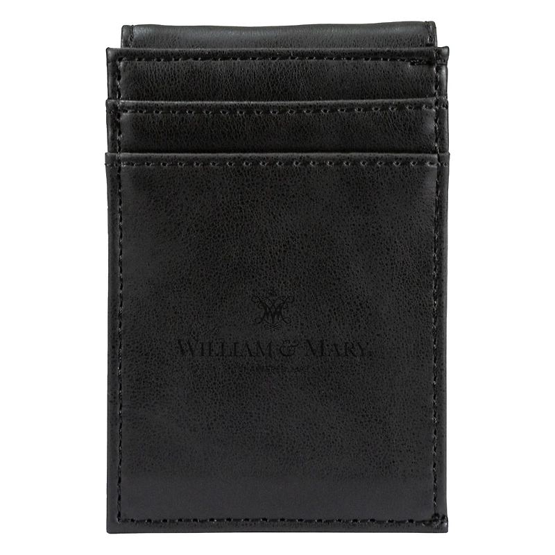 Black William & Mary Tribe Front Pocket Wallet