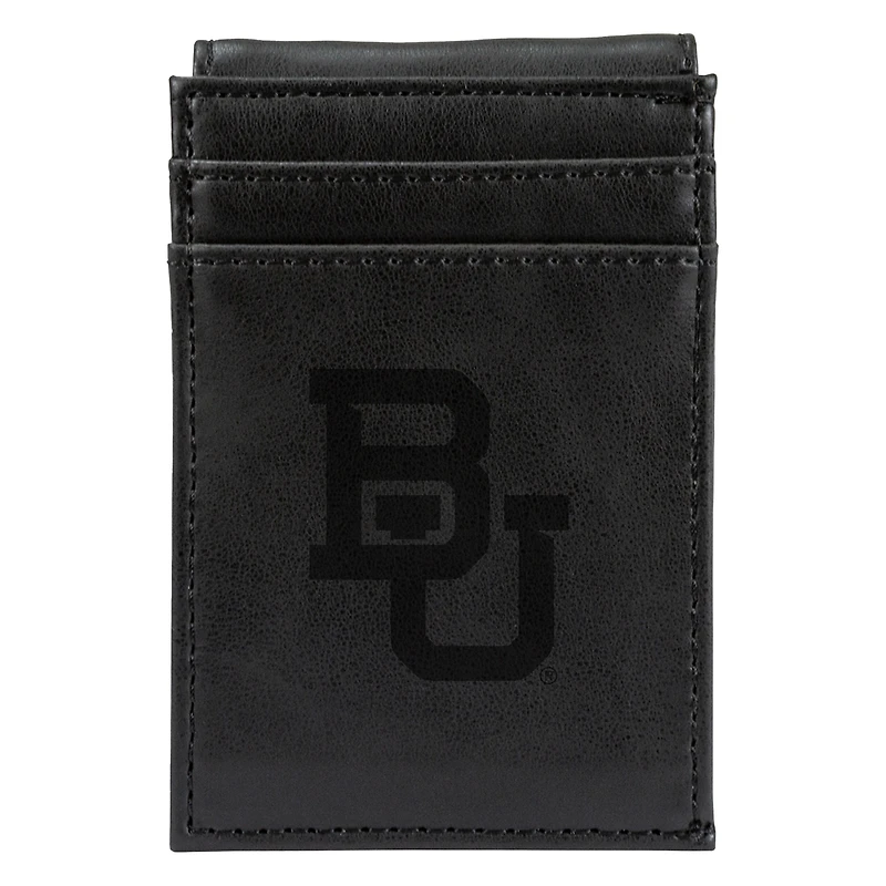Black Baylor Bears Front Pocket Wallet