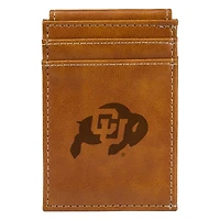 Brown Colorado Buffaloes Front Pocket Wallet