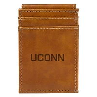 Brown UConn Huskies Front Pocket Wallet