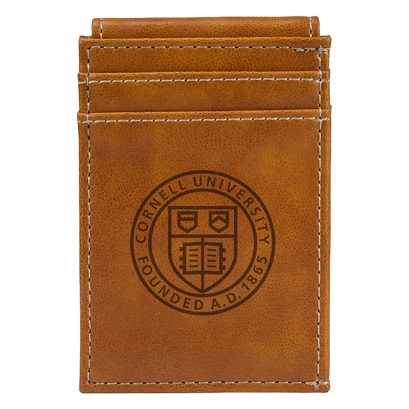 Brown Cornell Big Red Front Pocket Wallet