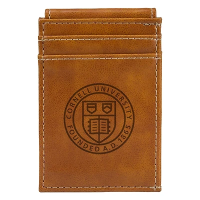 Brown Cornell Big Red Front Pocket Wallet