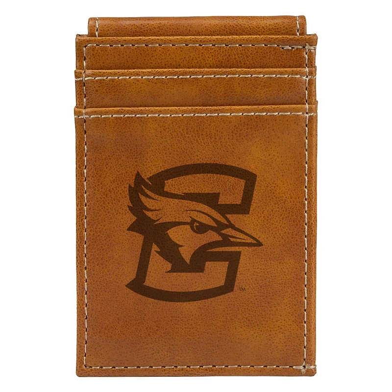 Brown Creighton Bluejays Front Pocket Wallet