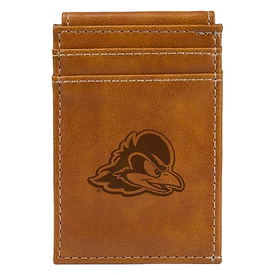 Brown Delaware Fightin' Blue Hens Front Pocket Wallet