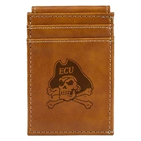 Brown ECU Pirates Front Pocket Wallet