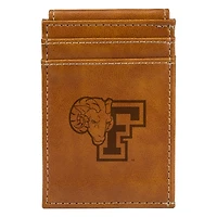 Brown Fordham Rams Front Pocket Wallet