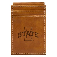 Brown Iowa State Cyclones Front Pocket Wallet