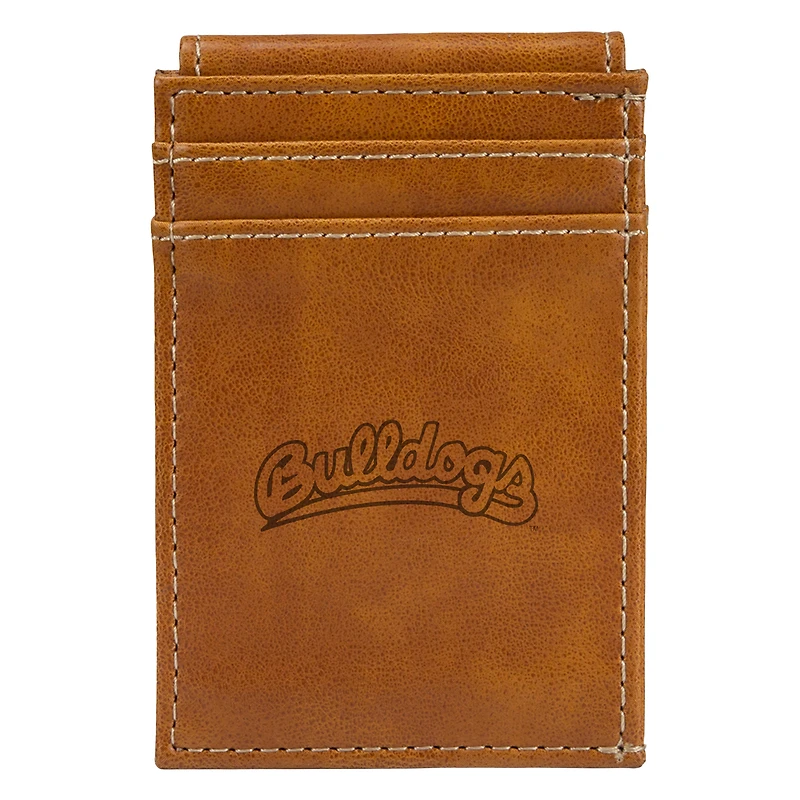 Brown Fresno State Bulldogs Front Pocket Wallet