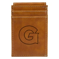 Brown Georgetown Hoyas Front Pocket Wallet