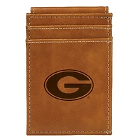 Brown Georgia Bulldogs Front Pocket Wallet
