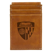 Brown Johns Hopkins Blue Jays Front Pocket Wallet