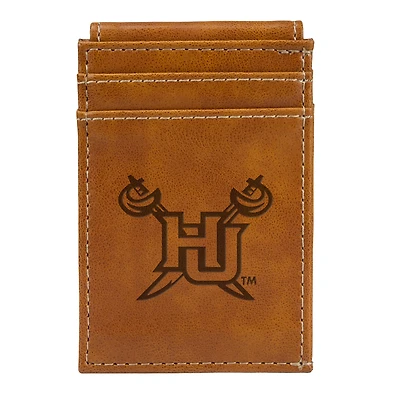 Brown Hampton Pirates Front Pocket Wallet