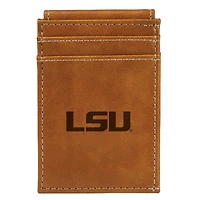 Brown LSU Tigers Front Pocket Wallet