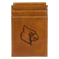 Brown Louisville Cardinals Front Pocket Wallet