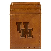 Brown Houston Cougars Front Pocket Wallet