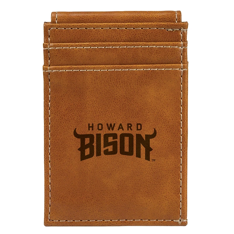 Brown Howard Bison Front Pocket Wallet
