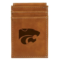 Brown Kansas State Wildcats Front Pocket Wallet