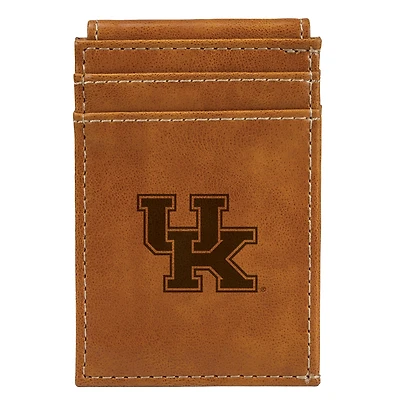 Brown Kentucky Wildcats Front Pocket Wallet