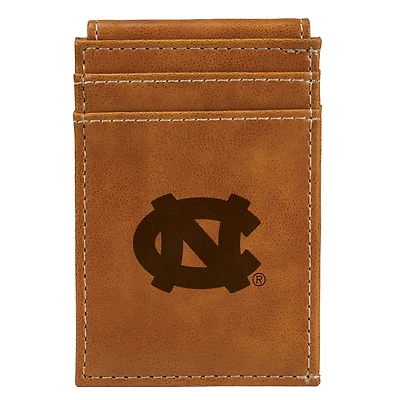 Brown North Carolina Tar Heels Front Pocket Wallet